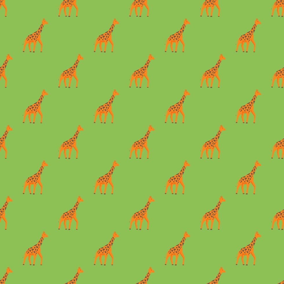 Seamless pattern of giraffes vector