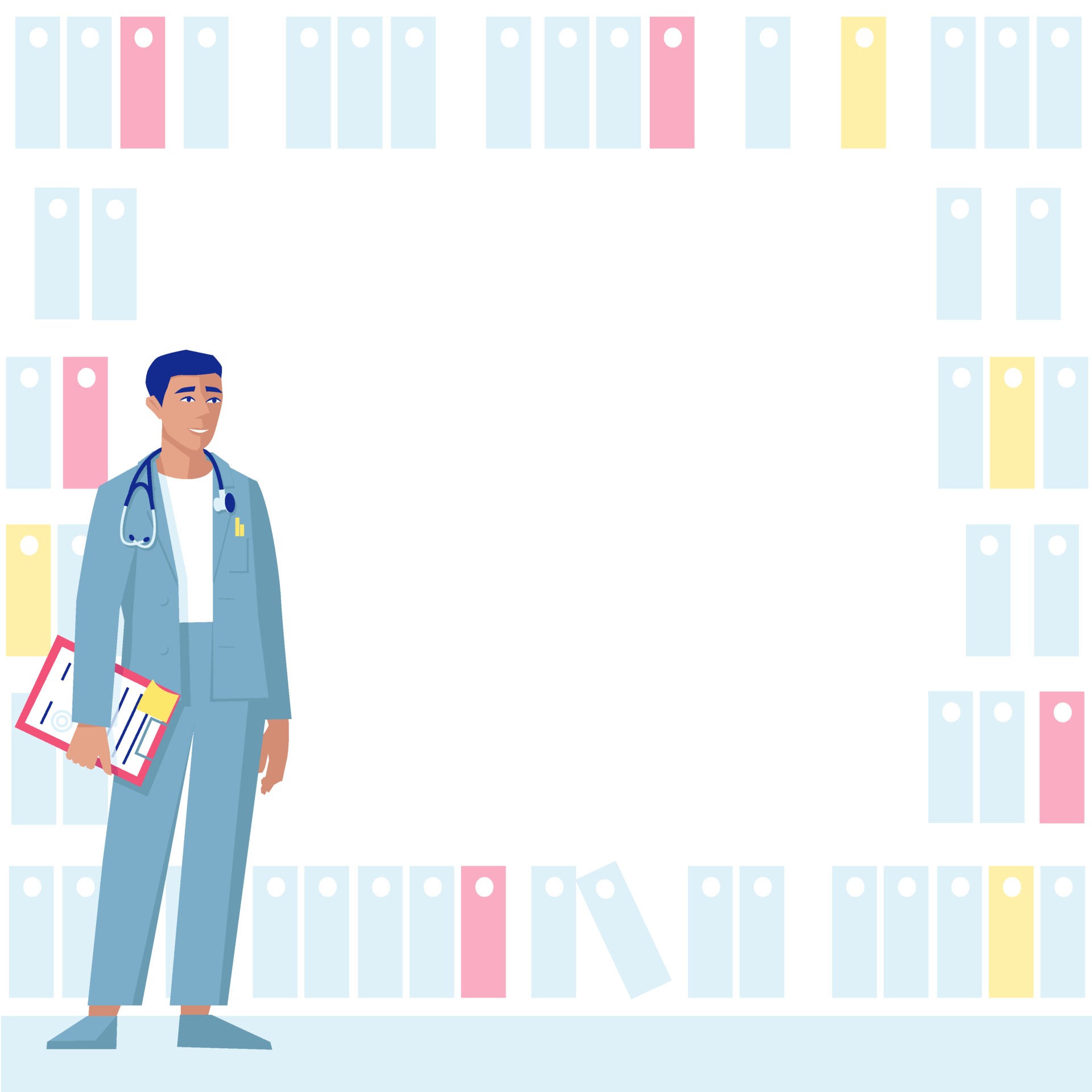 Medical frame with a doctor for your design 2183869 Vector Art at Vecteezy