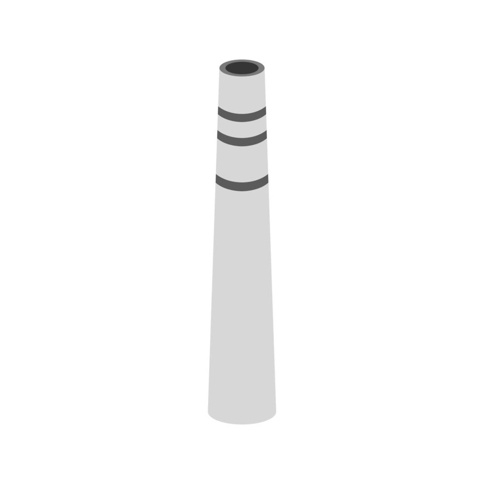 Isometric Smokestack On White Background vector