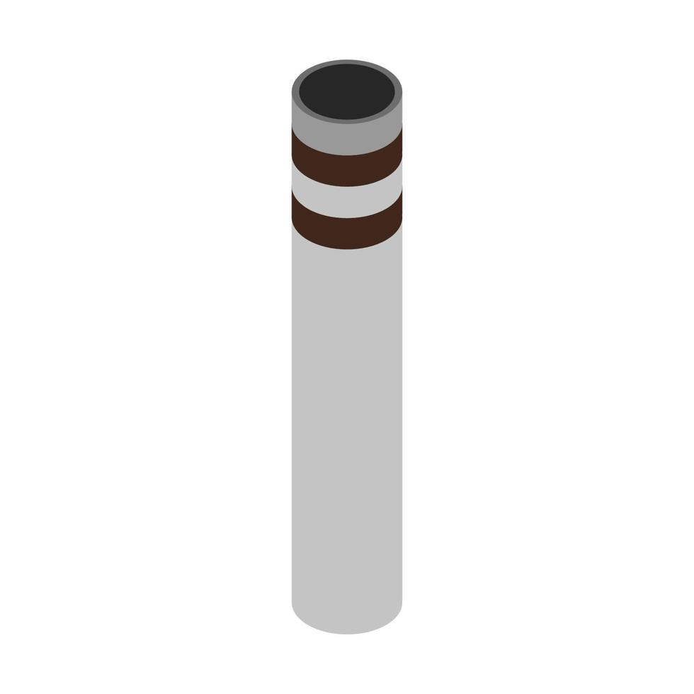 Isometric Smokestack On White Background vector