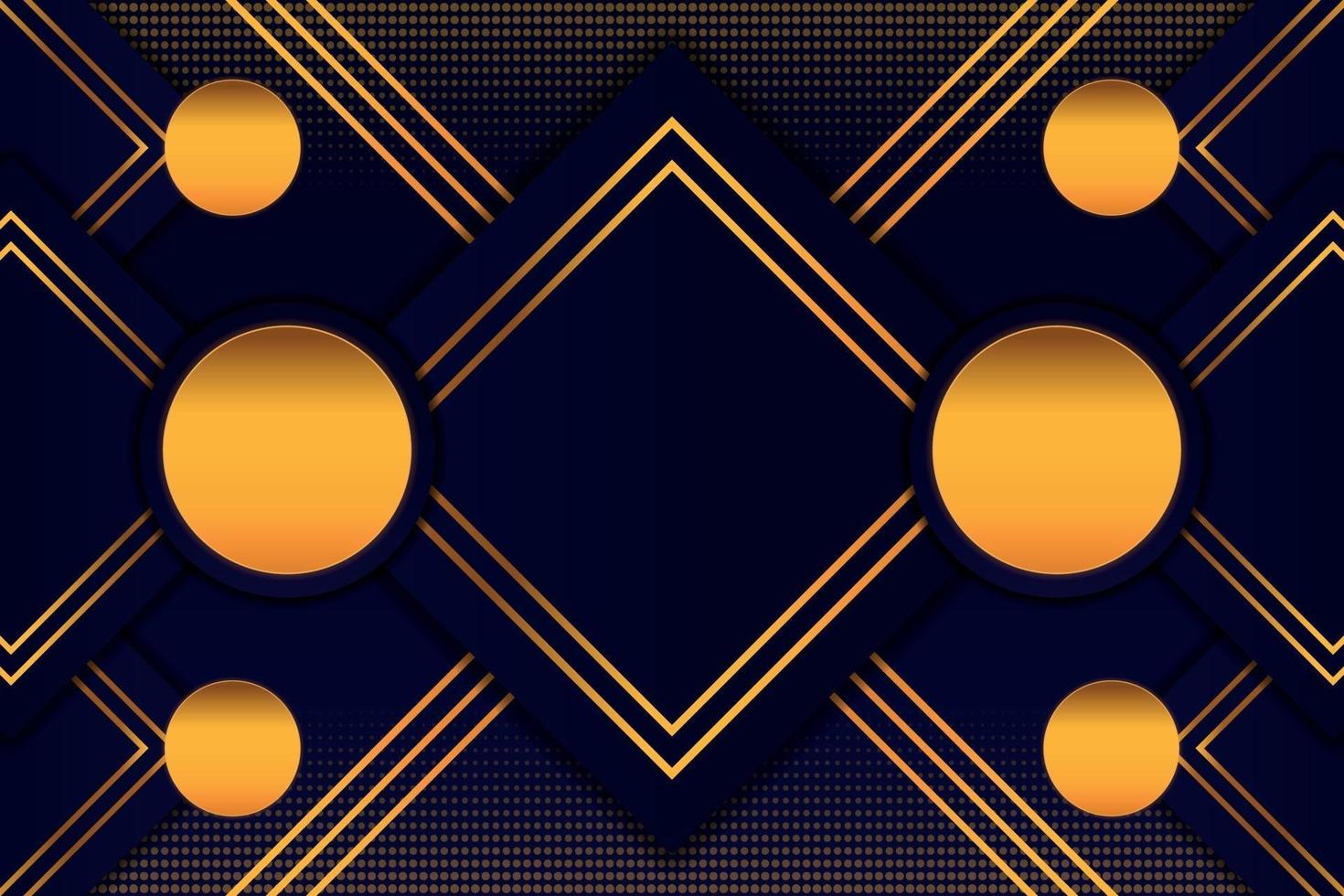 Black Gold Dotted Background vector