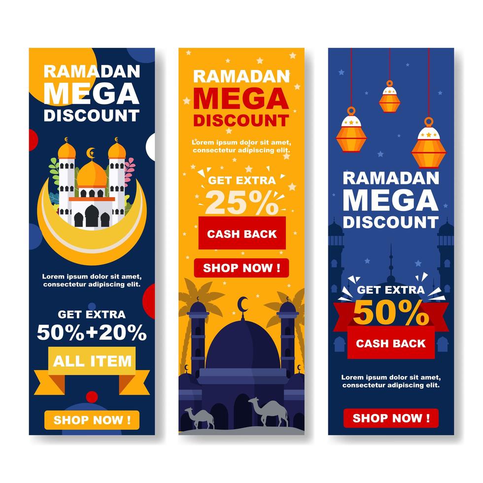 Ramadan Marketing Banner Concept vector