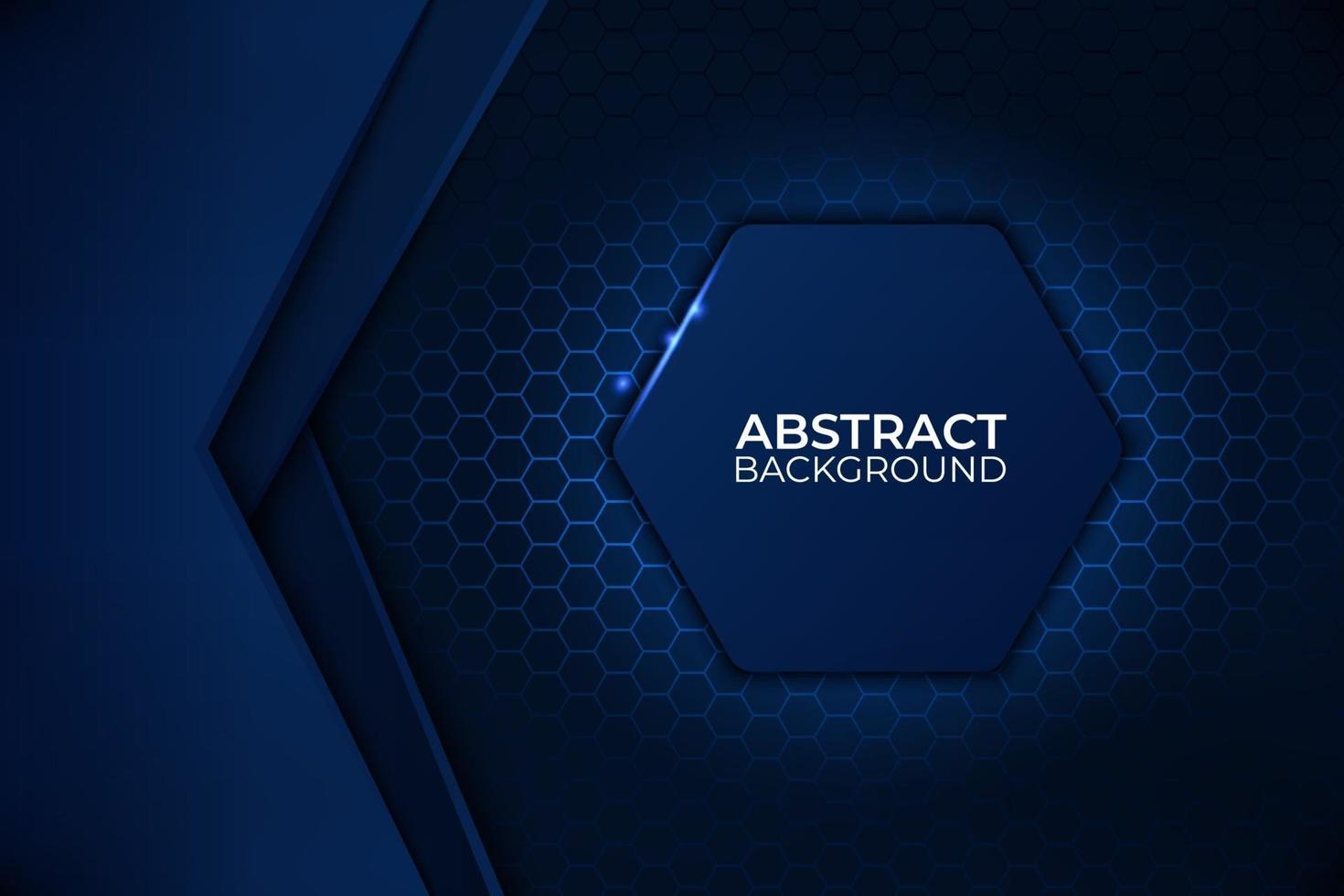 Black and blue abstract background design, technology corporate business template. vector