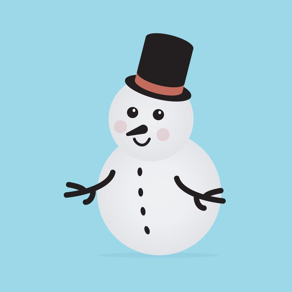 Snowman icon. Vector concept illustration for design.