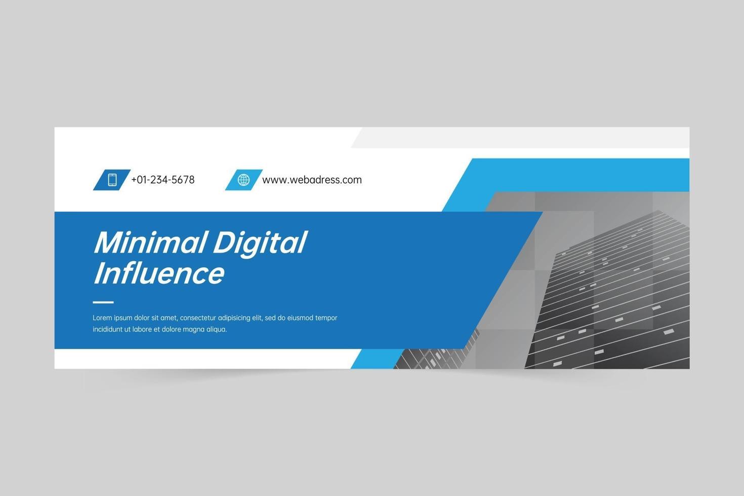 Corporate cover or web banner template vector