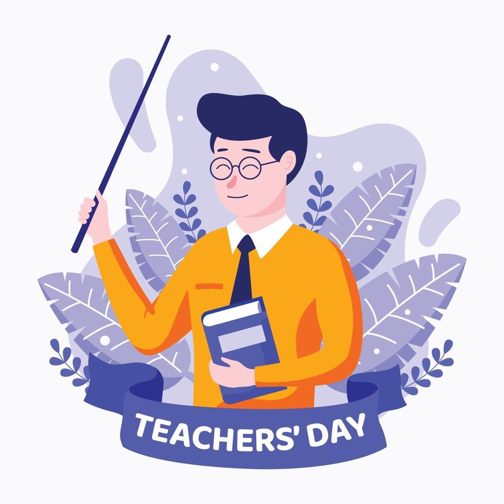 Teacher's Day Concept Design vector