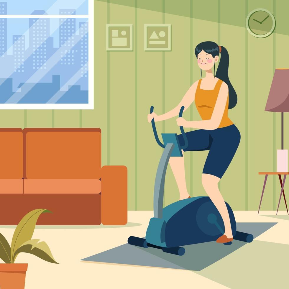 Workout At Home vector