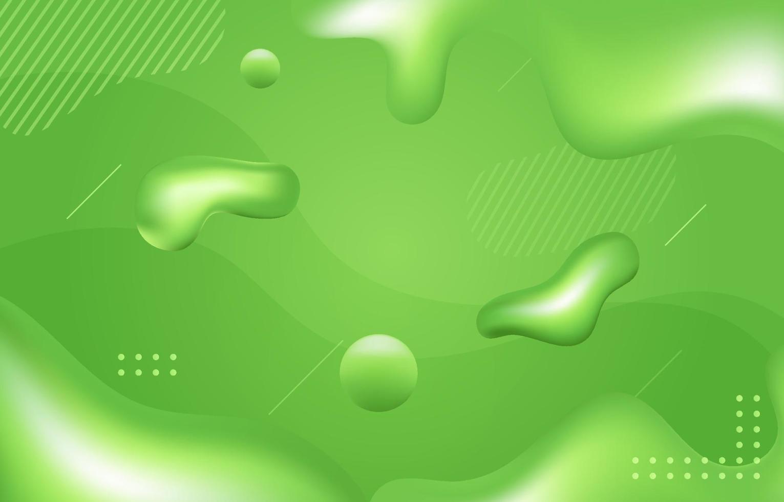 fondo verde fluido orgánico vector