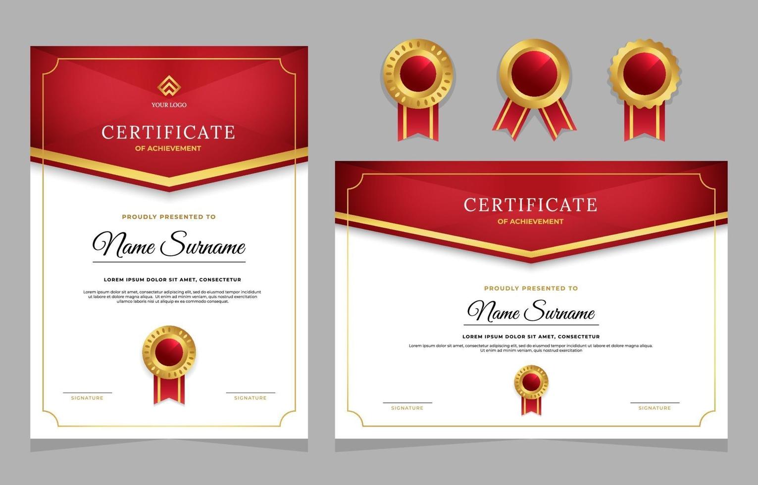 Graduation Certificate Template vector