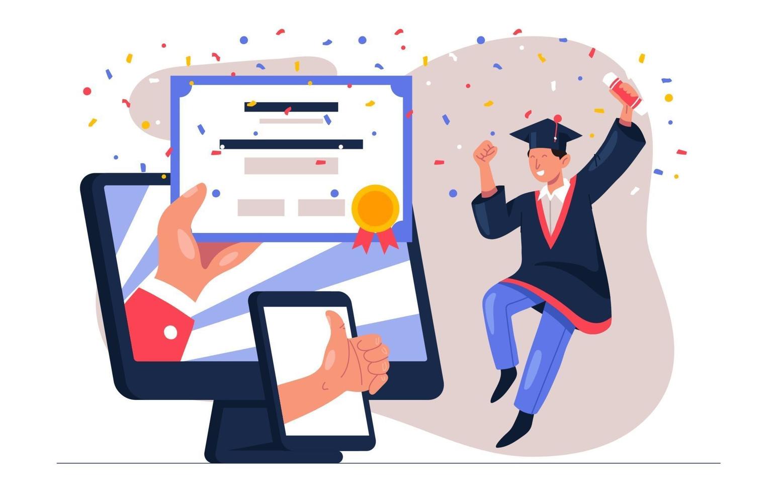 Online Virtual Graduation vector