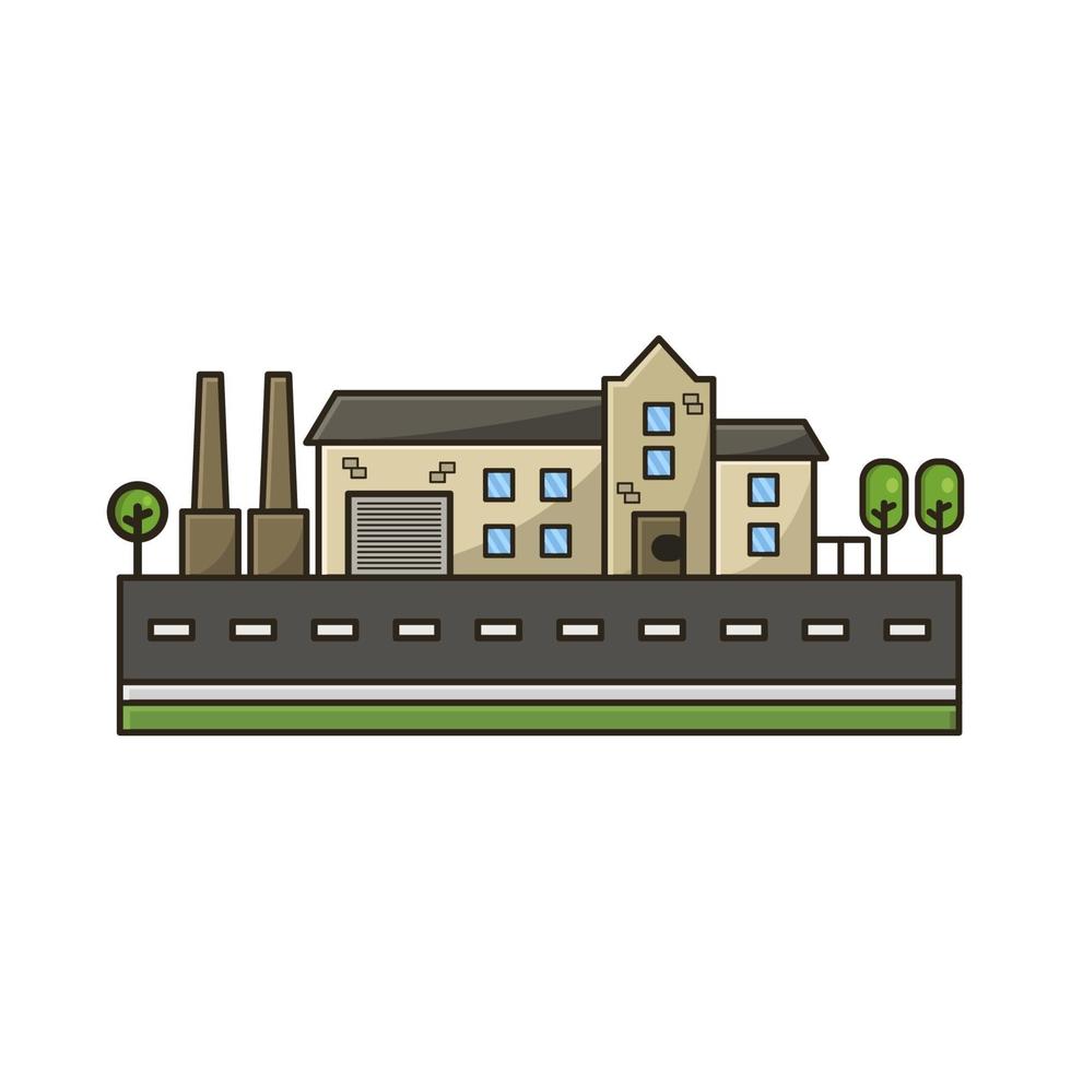 Industry On White Background vector