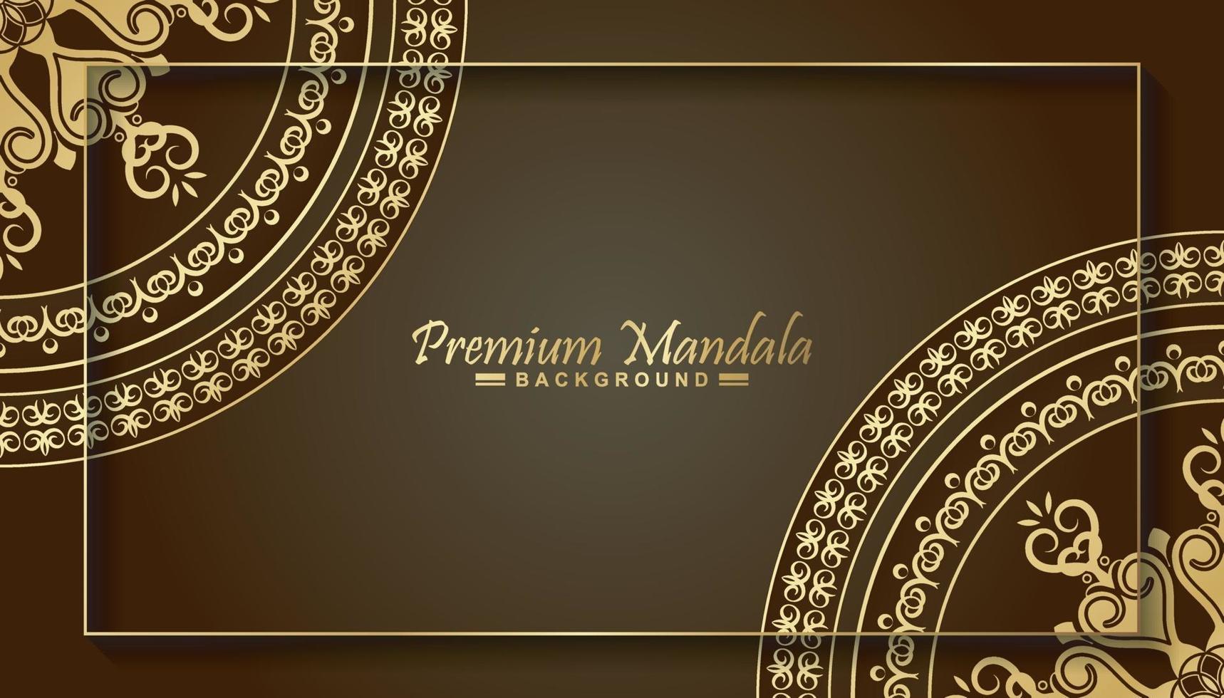 Luxury mandala background concept vector