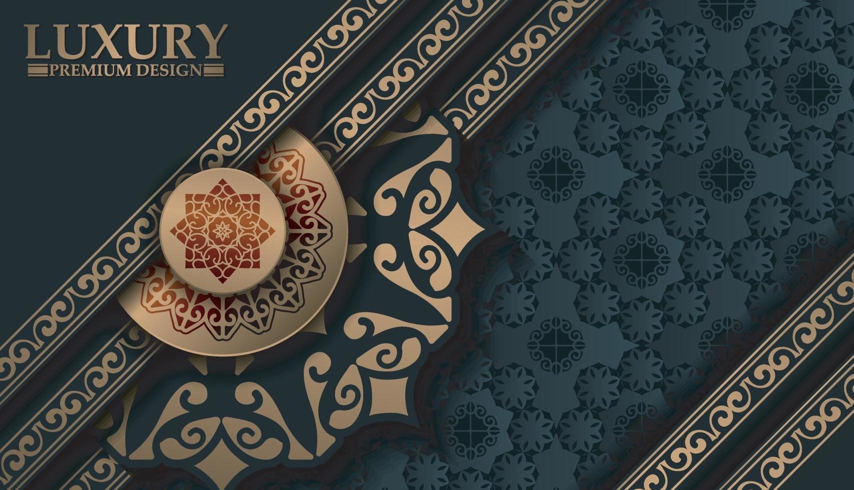 Luxury mandala background concept vector