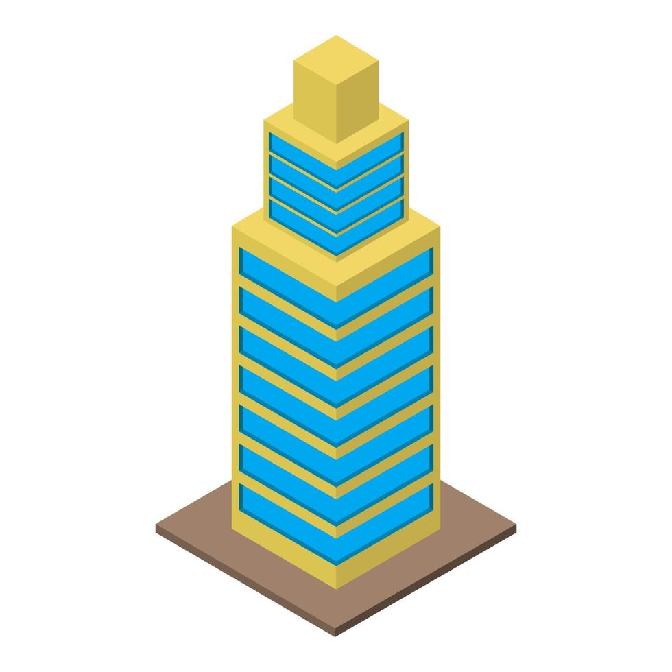 Isometric Skyscraper On White Background vector