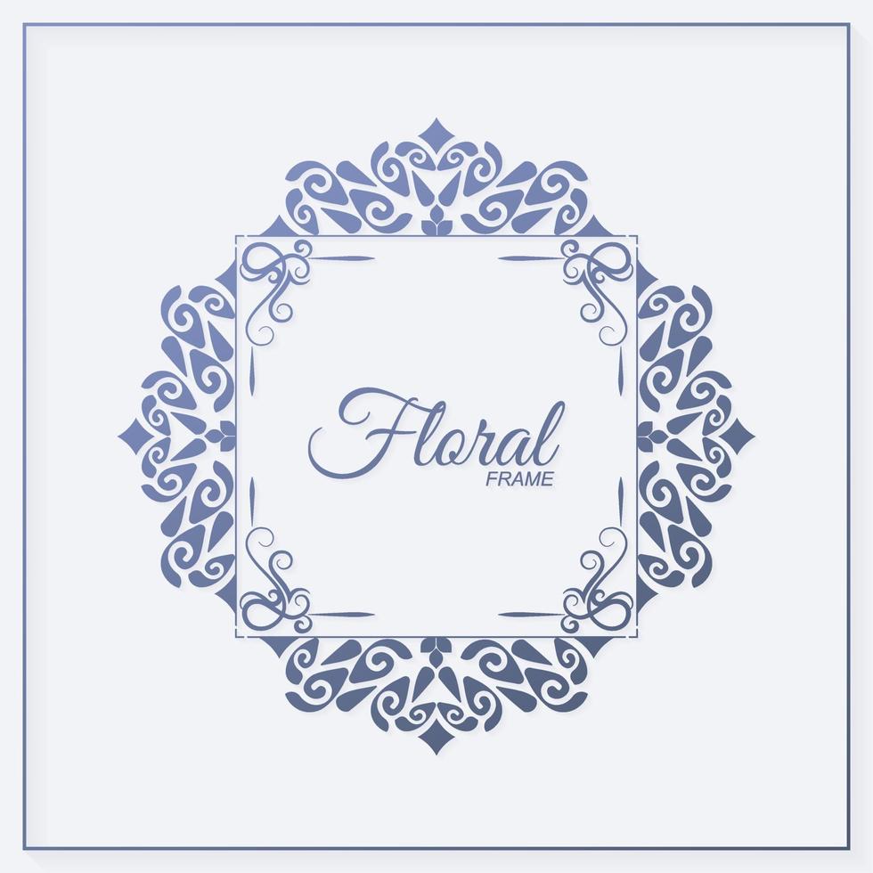 decorative ornament frame background vector