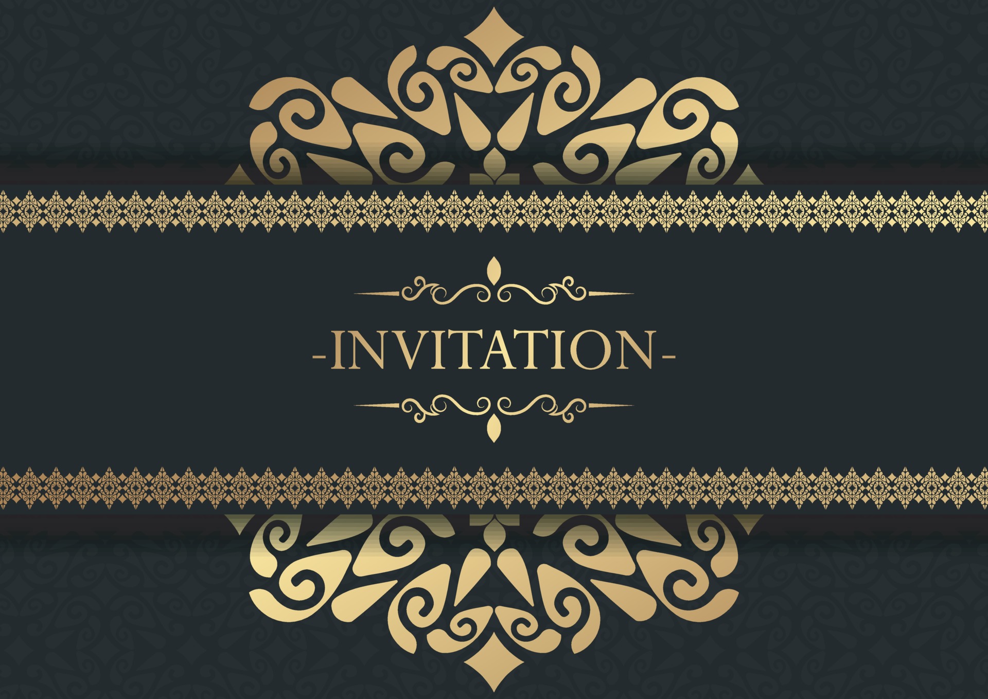 Elegant Invitation decorative frame design background 2184999 Vector Art at  Vecteezy