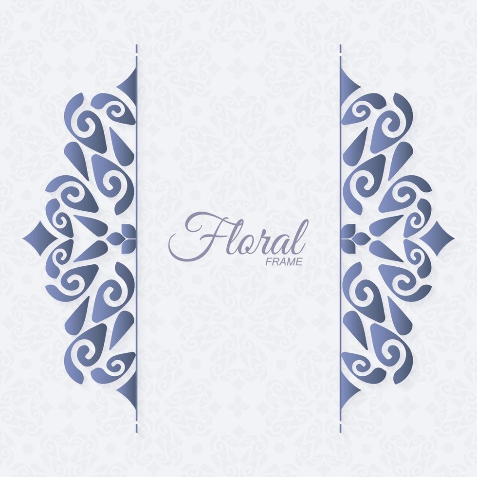 Elegant decorative ornament frame background vector