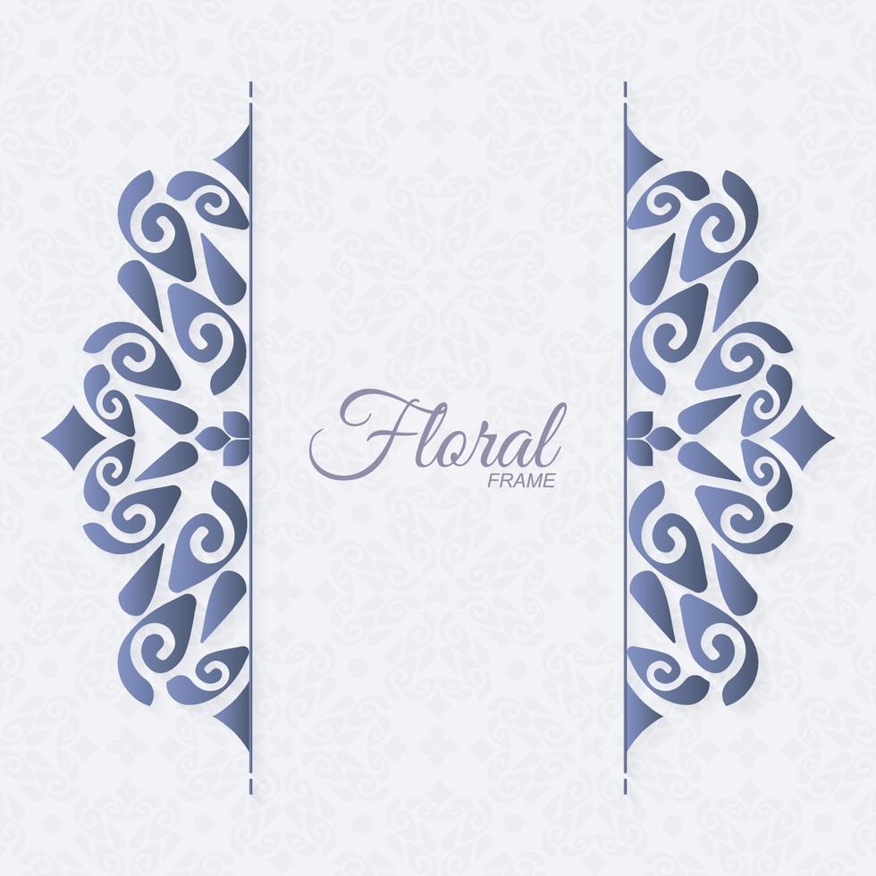 Elegant decorative ornament frame background vector