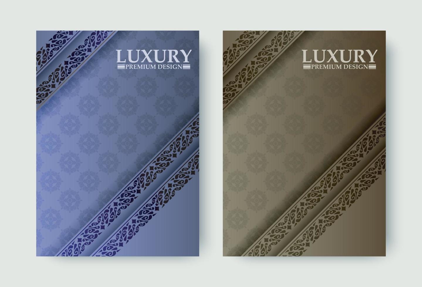 Elegant Pattern Border background cover design vector