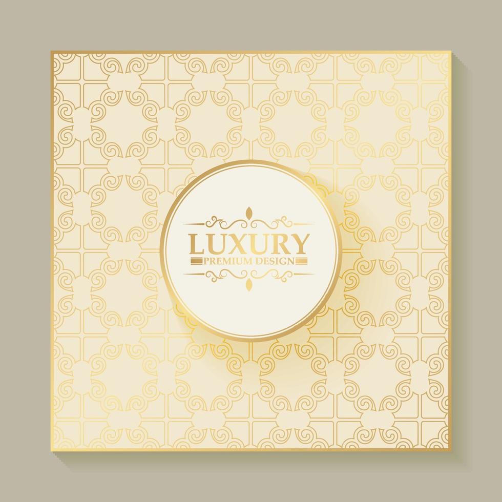 Luxury ornament pattern design background vector