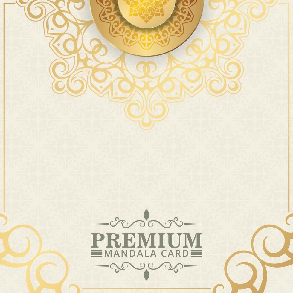 Luxury yellow and gold floral background vector