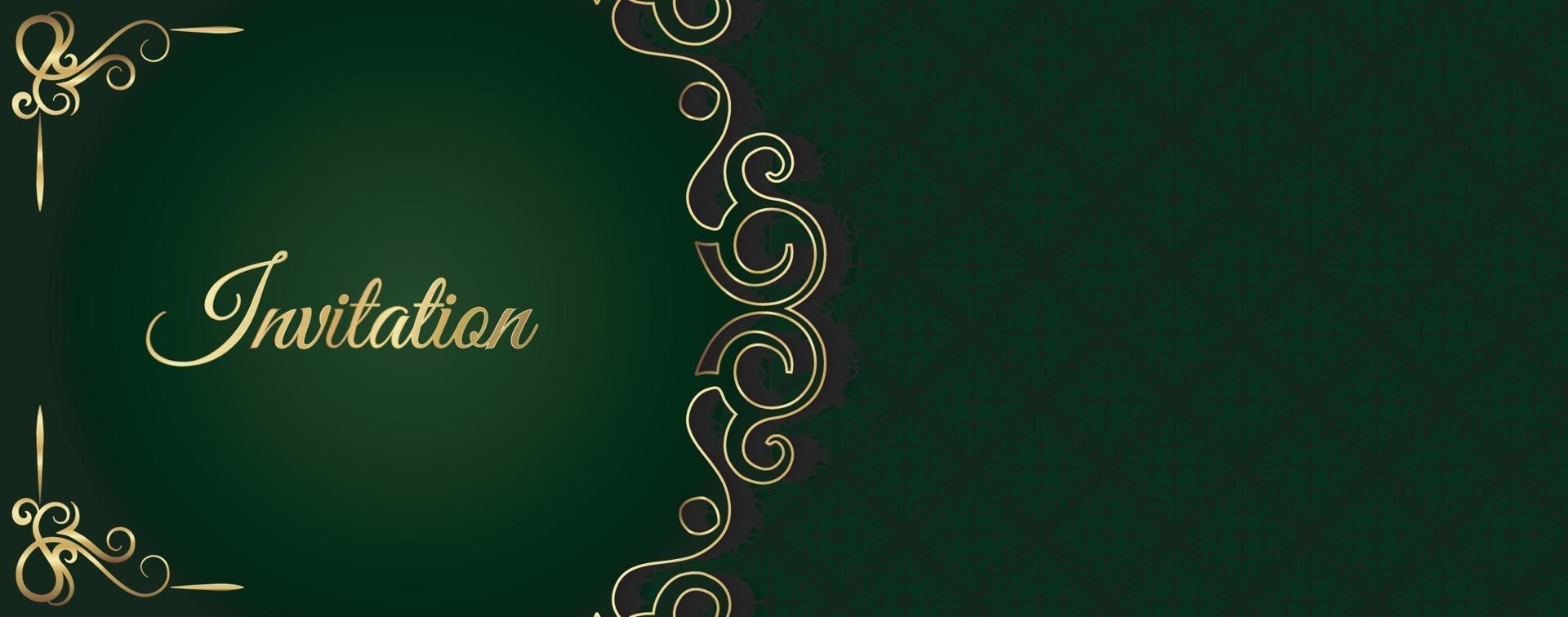 luxury invitation background style ornamental pattern vector