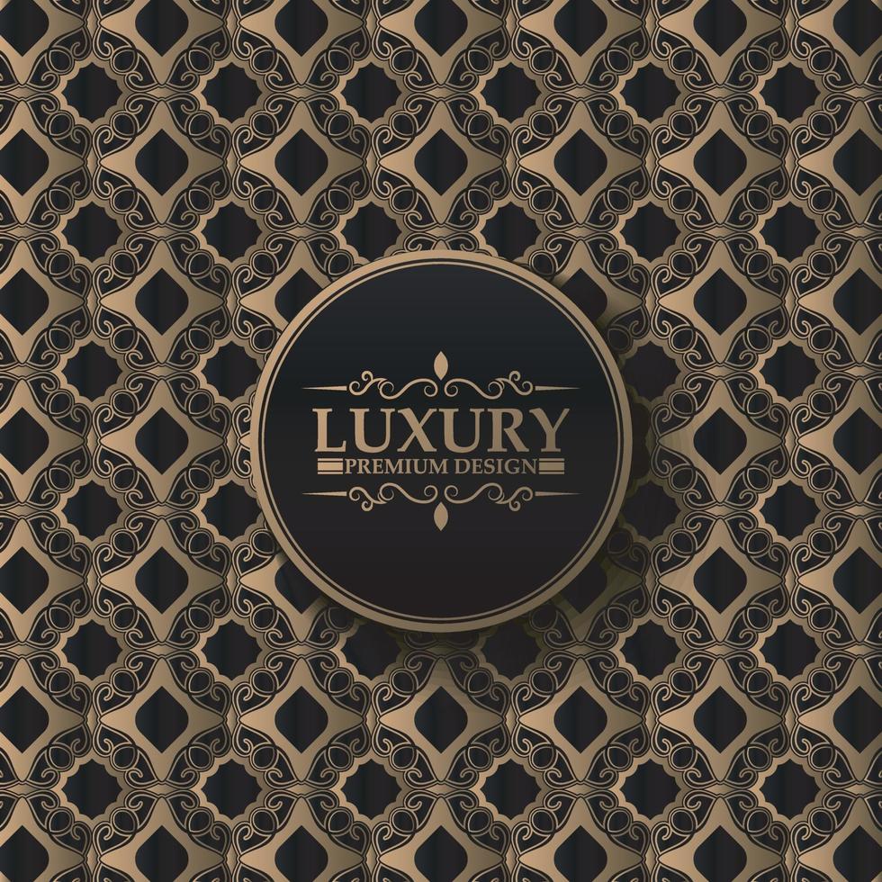 Luxury seamless pattern decorative vintage style vector