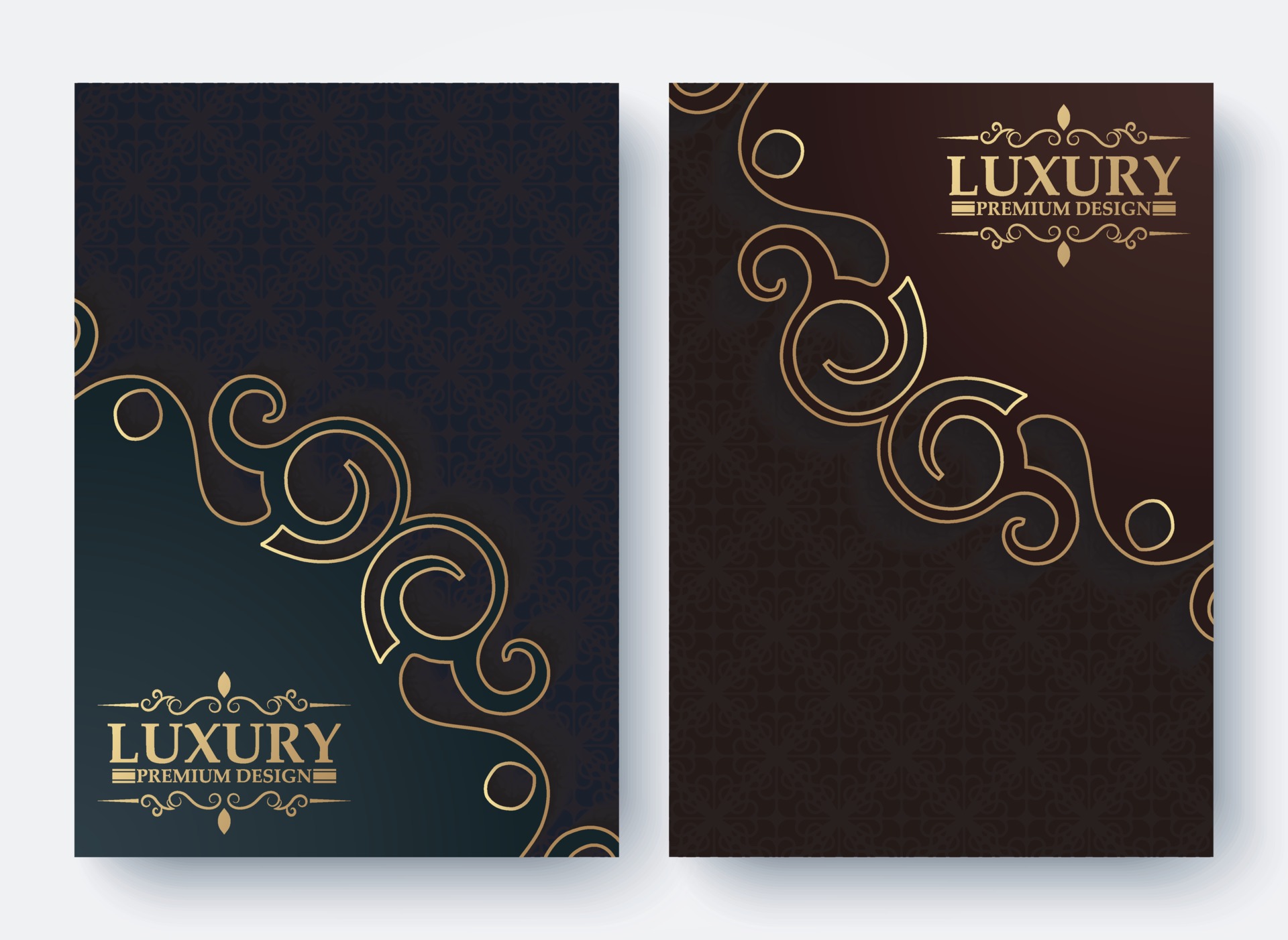 luxury book cover with ornamental pattern texture 2185075 Vector