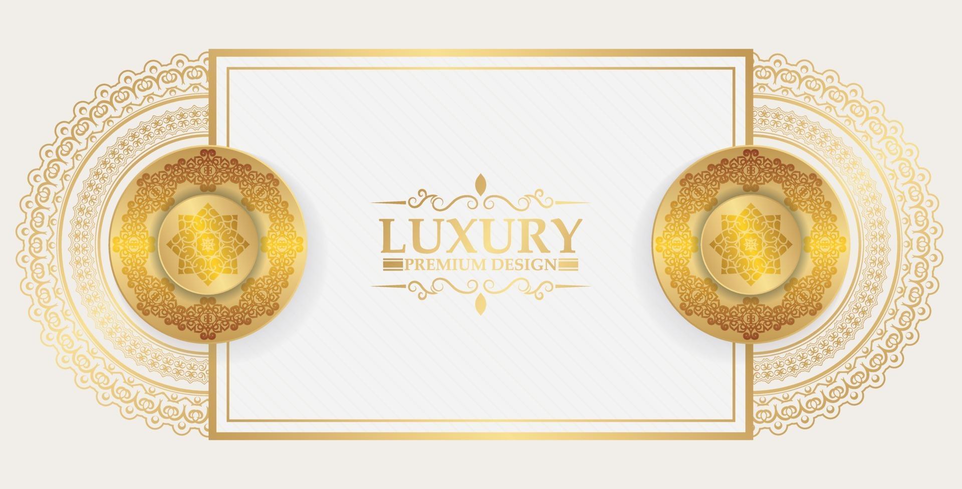 Luxury white and gold mandala background 2185101 Vector Art at Vecteezy