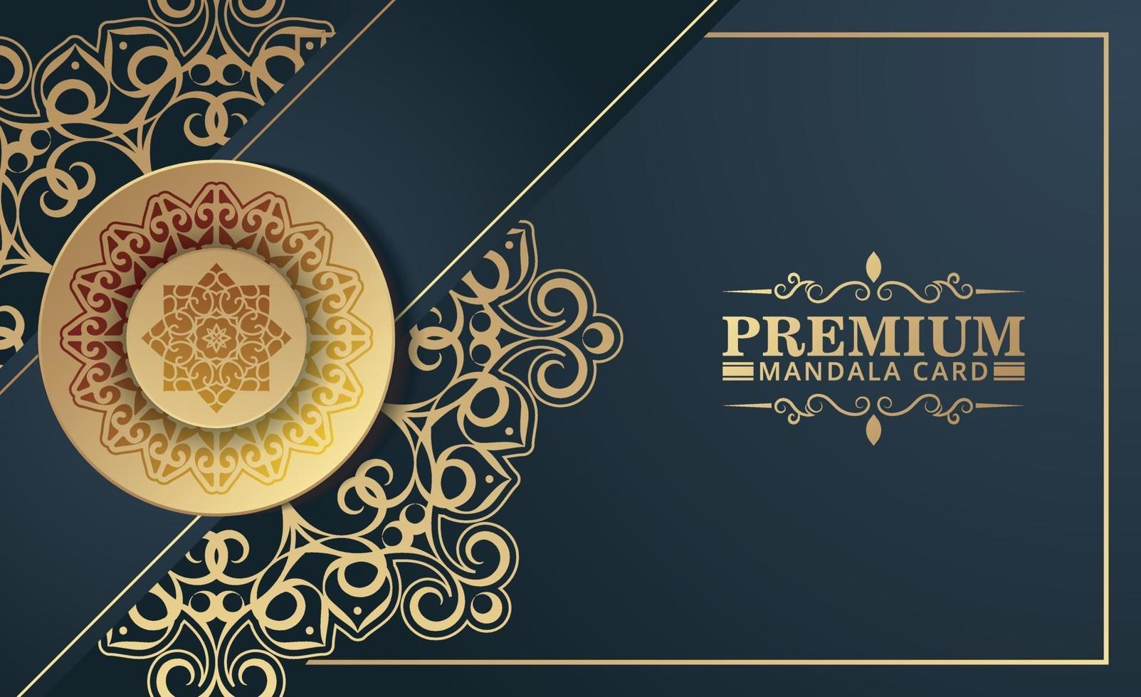 Fondo de mandala ornamental de lujo con estilo de patrón oriental islámico árabe premium vector