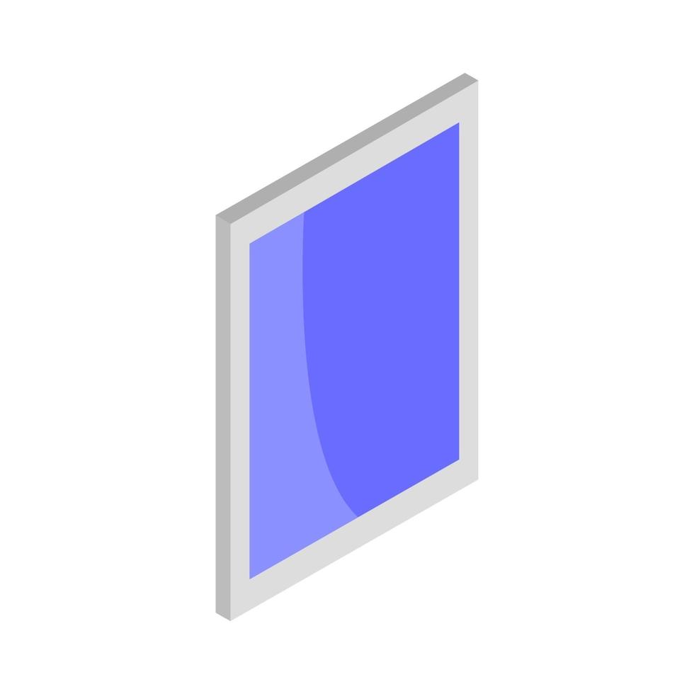 Isometric Window On White Background vector