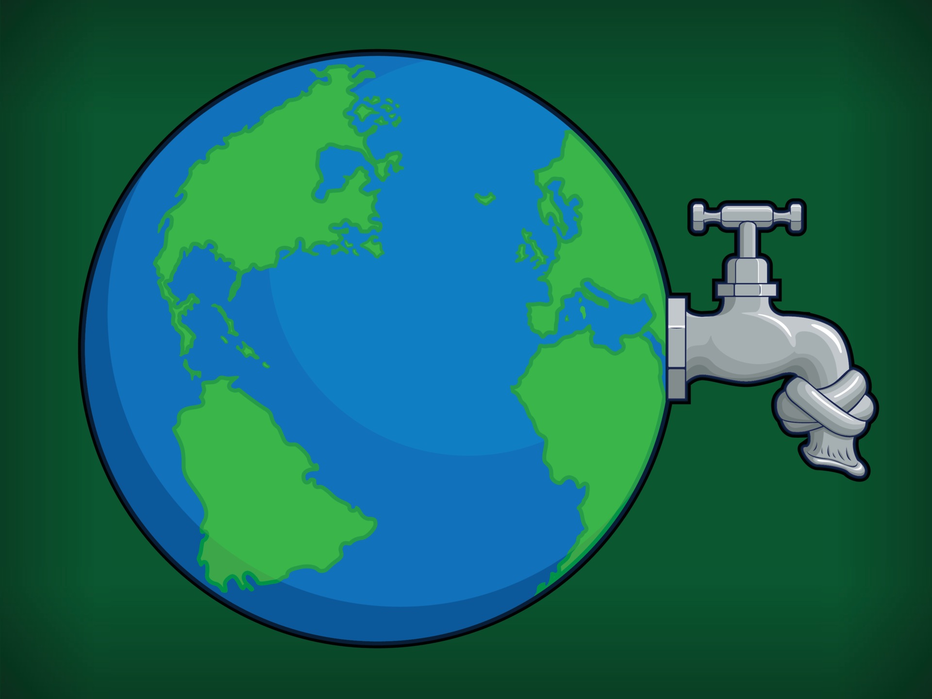 dibujos animados de escasez de agua limpia efecto de calentamiento global  ilustración vectorial 2185157 Vector en Vecteezy
