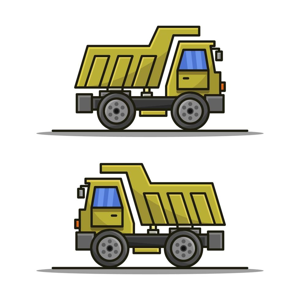 Truck Illustrated On White Background vector