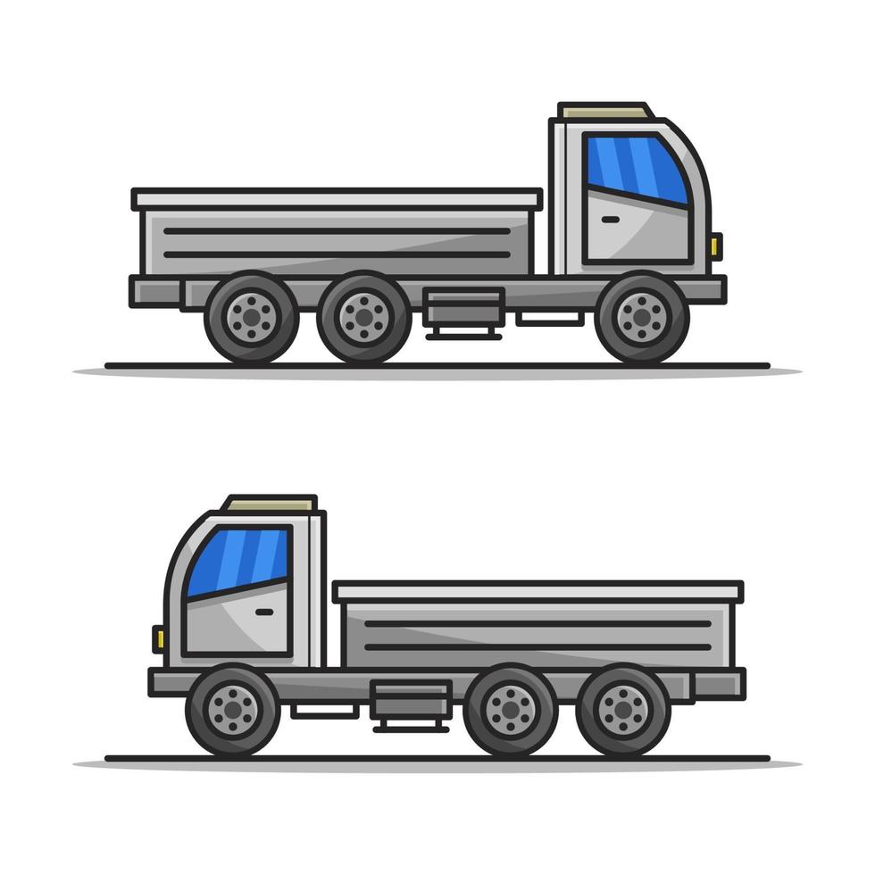 Truck Illustrated On White Background vector