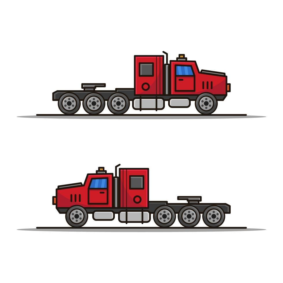 Truck Illustrated On White Background vector