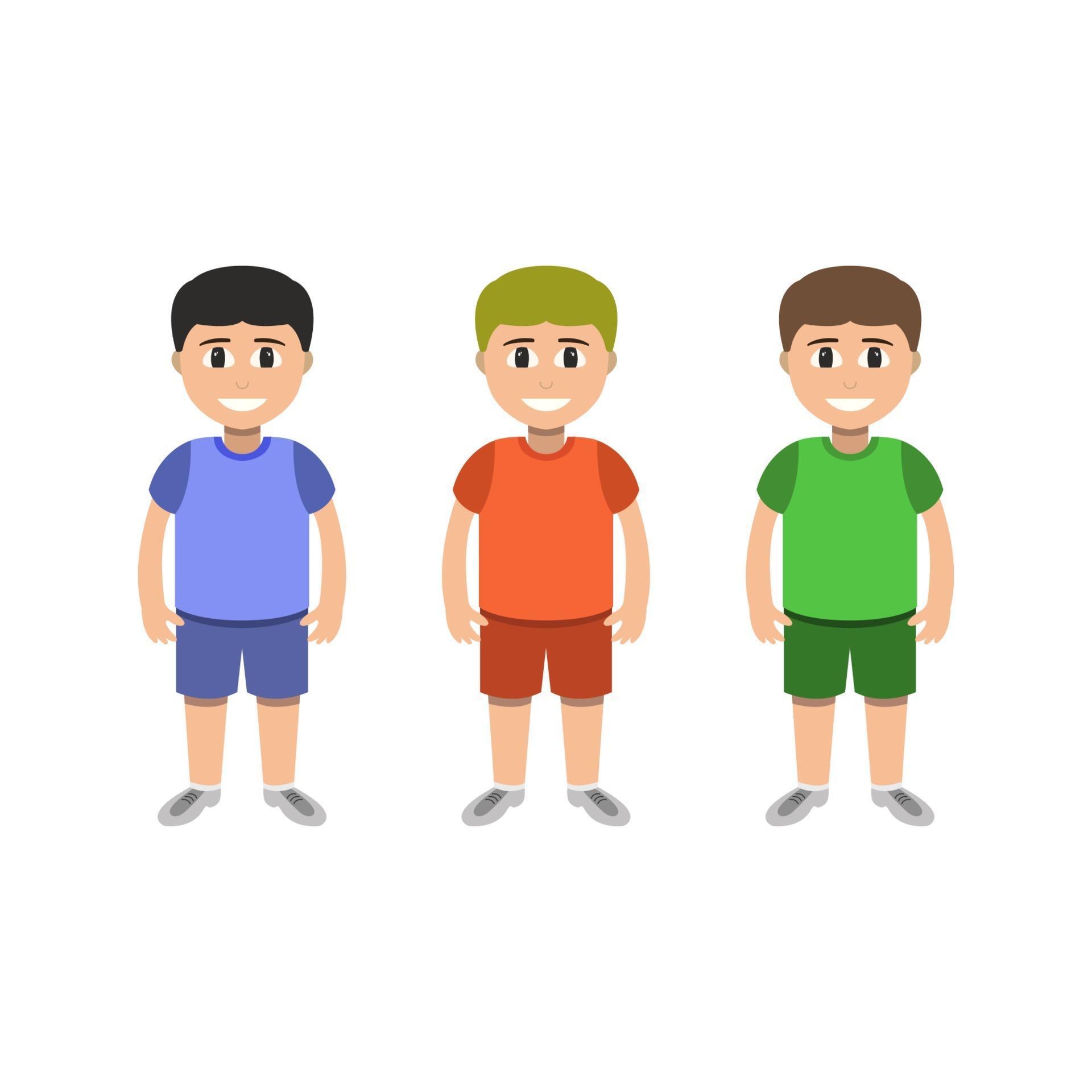 Children On White Background 2185978 Vector Art at Vecteezy