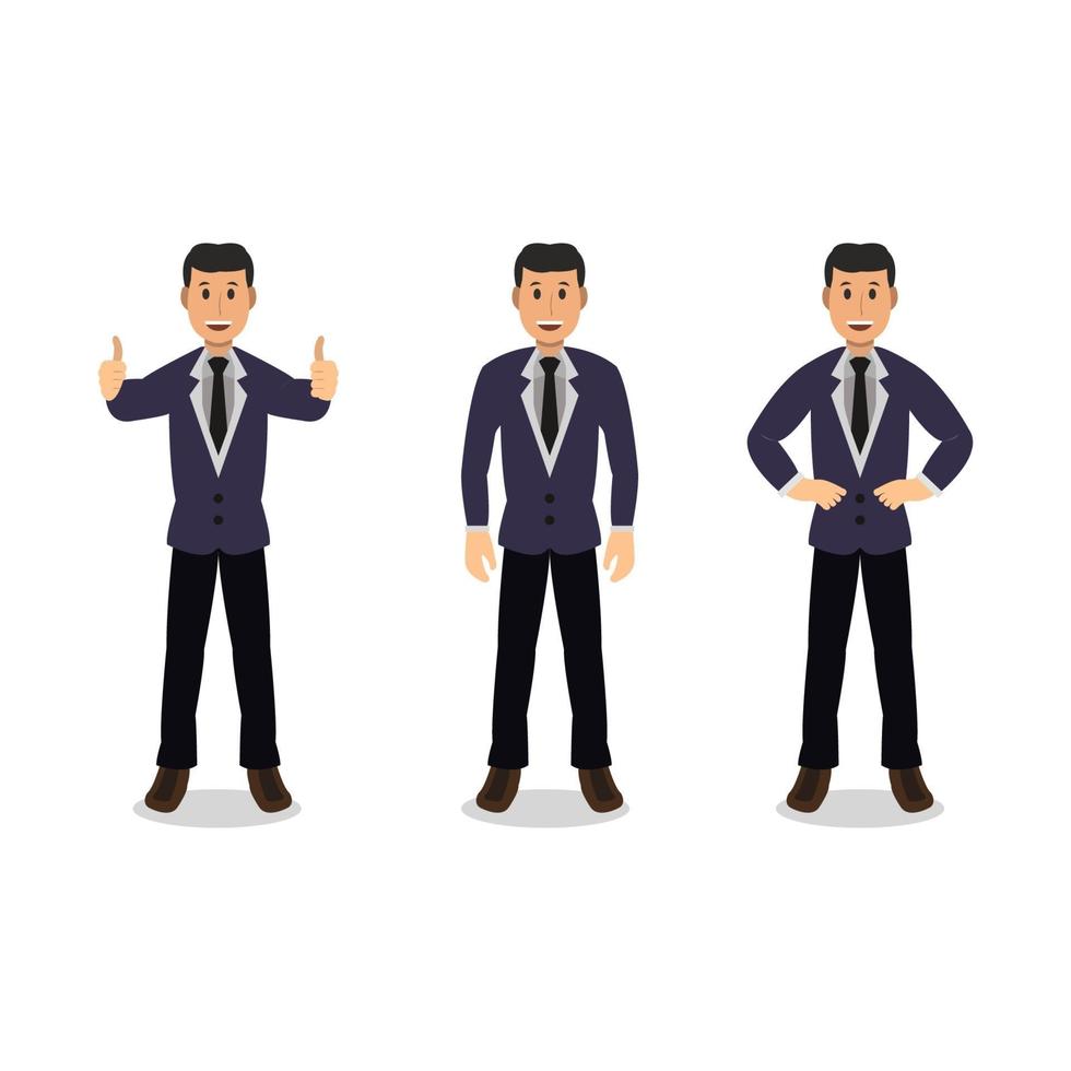 Businessman On White Background vector