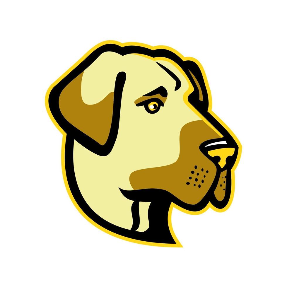 Anatolian Shepherd dog side view vector