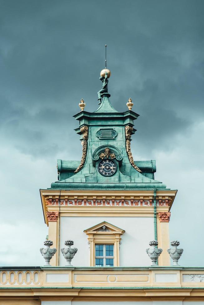 Warsaw, Poland 2017- Old antique palace Wilanow in Warsaw photo