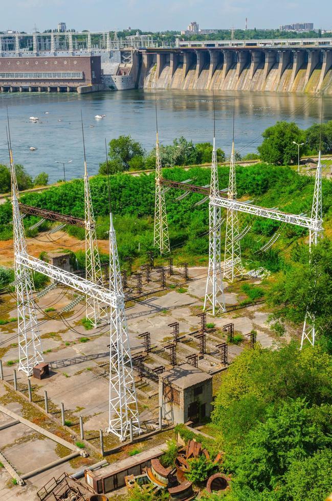 2015- Dnieper River, England- Hydroelectric dam on the Dnieper River photo