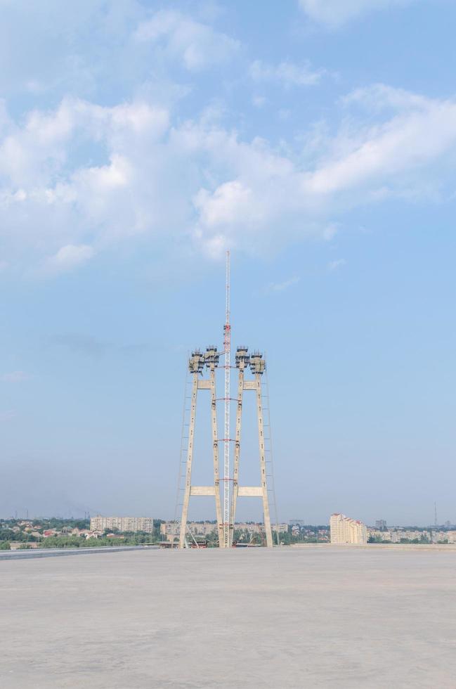 Bridge building with pillars photo