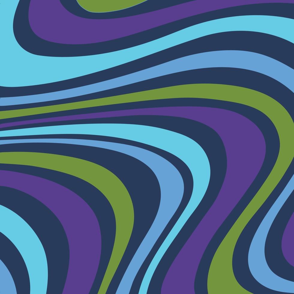 mod swirling purple green blue vector stripe on dark blue background