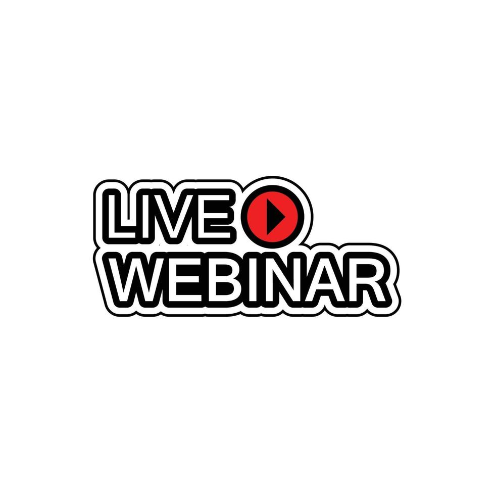 live webinar icon symbol vector