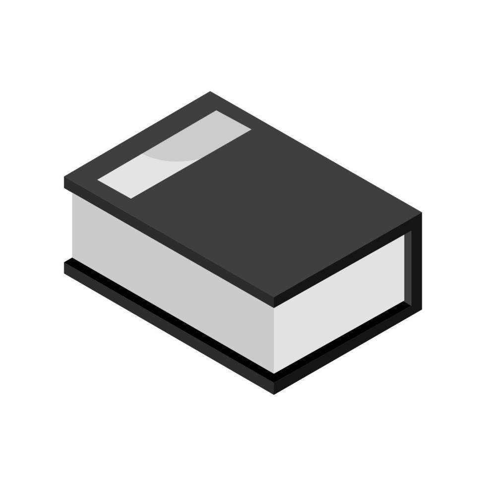 Isometric Book On White Background vector