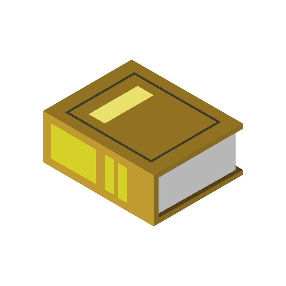 Isometric Book On White Background vector