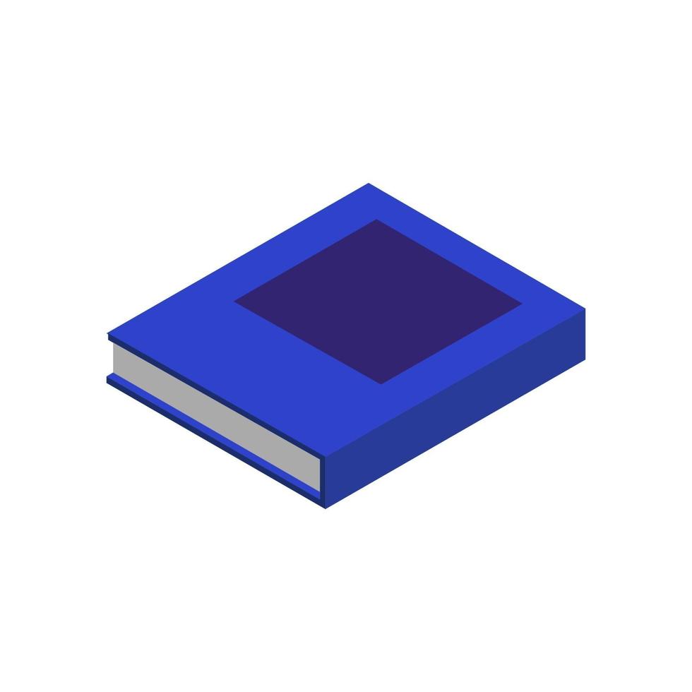 Isometric Book On White Background vector