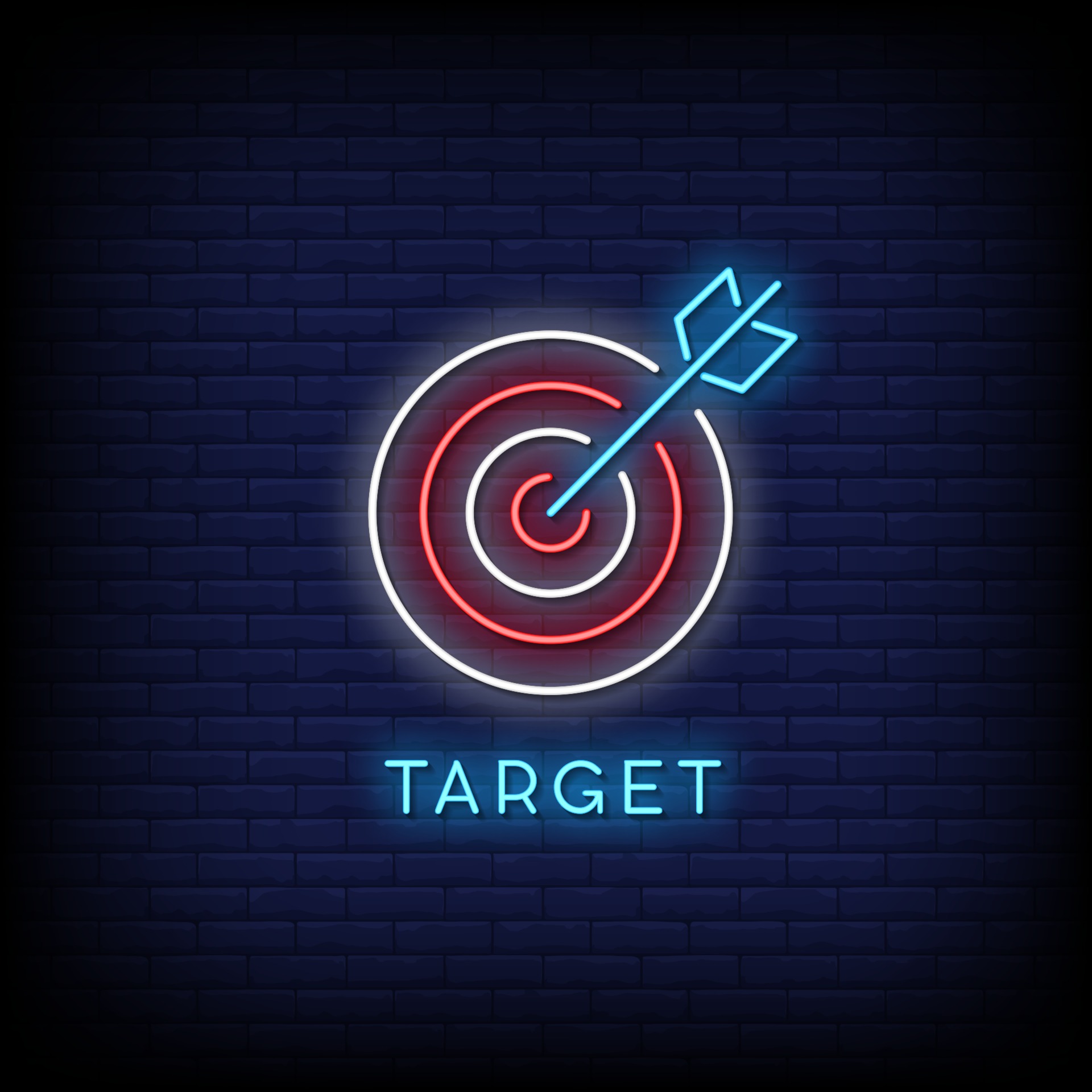 Neon Target Vector Art, Icons, and Graphics for Free Download