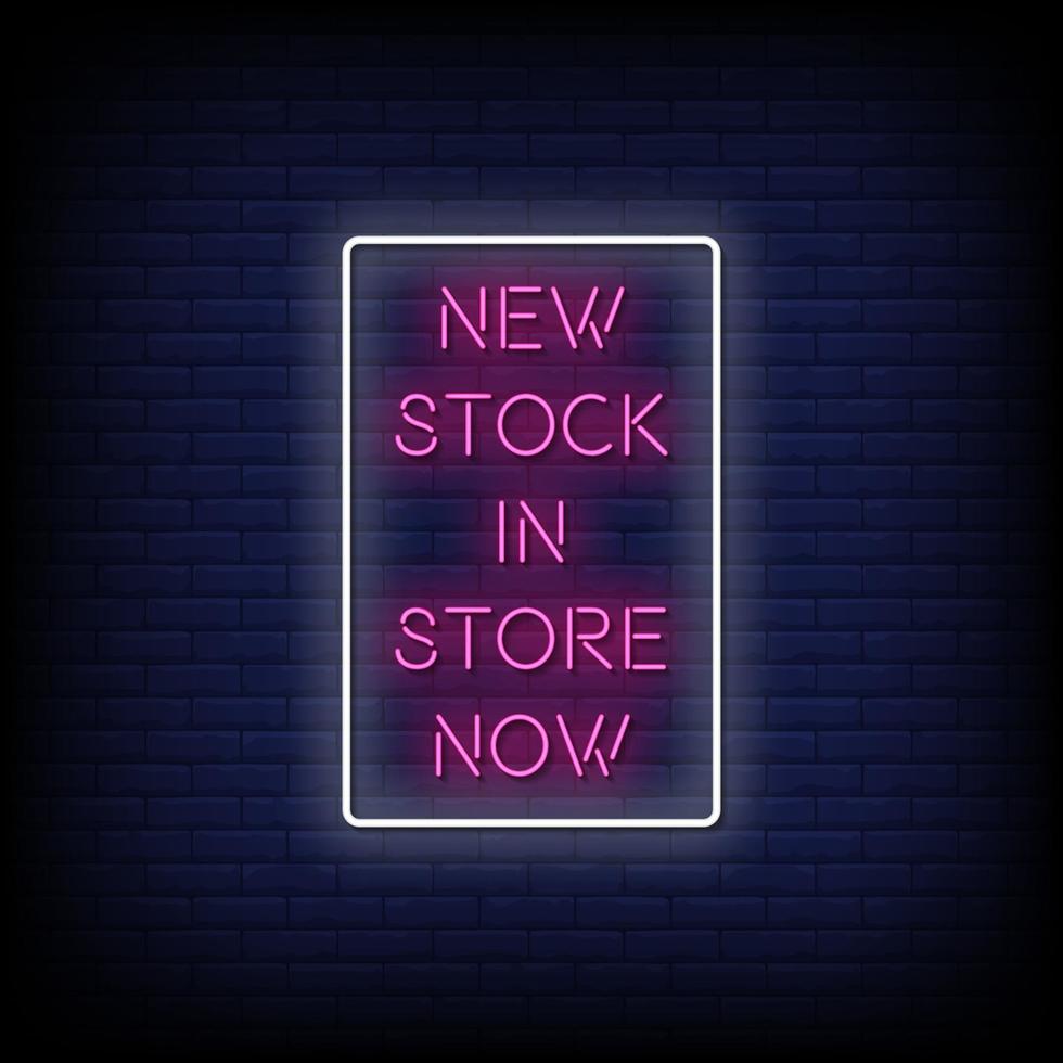 New Stock Neon Signs Style Text Vector