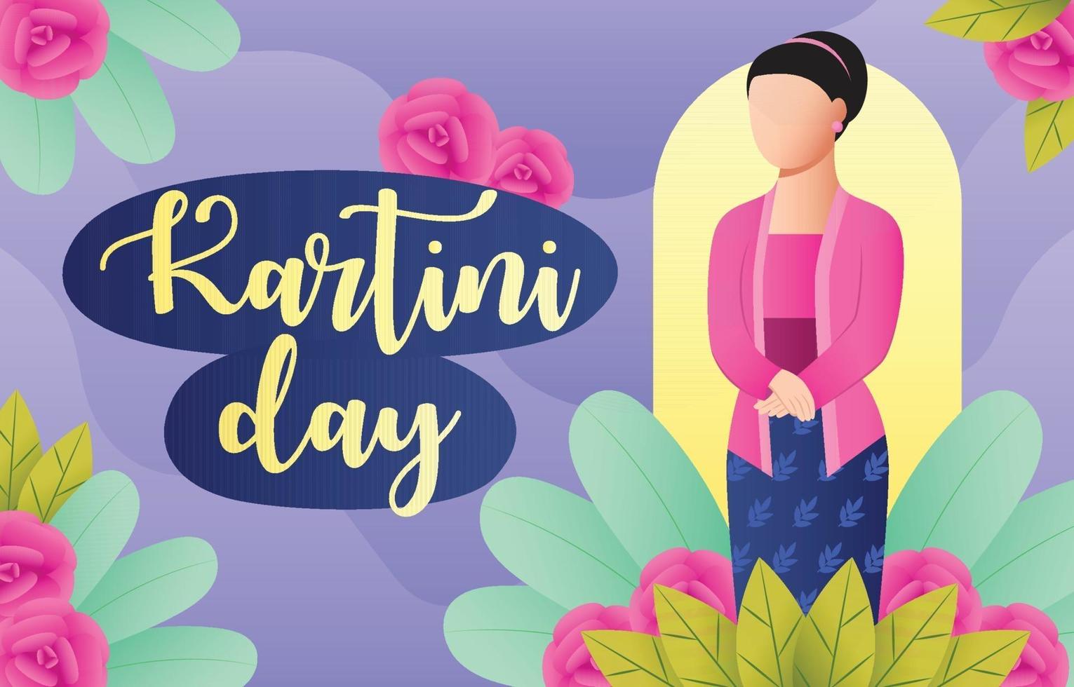 Kartini Day Background vector