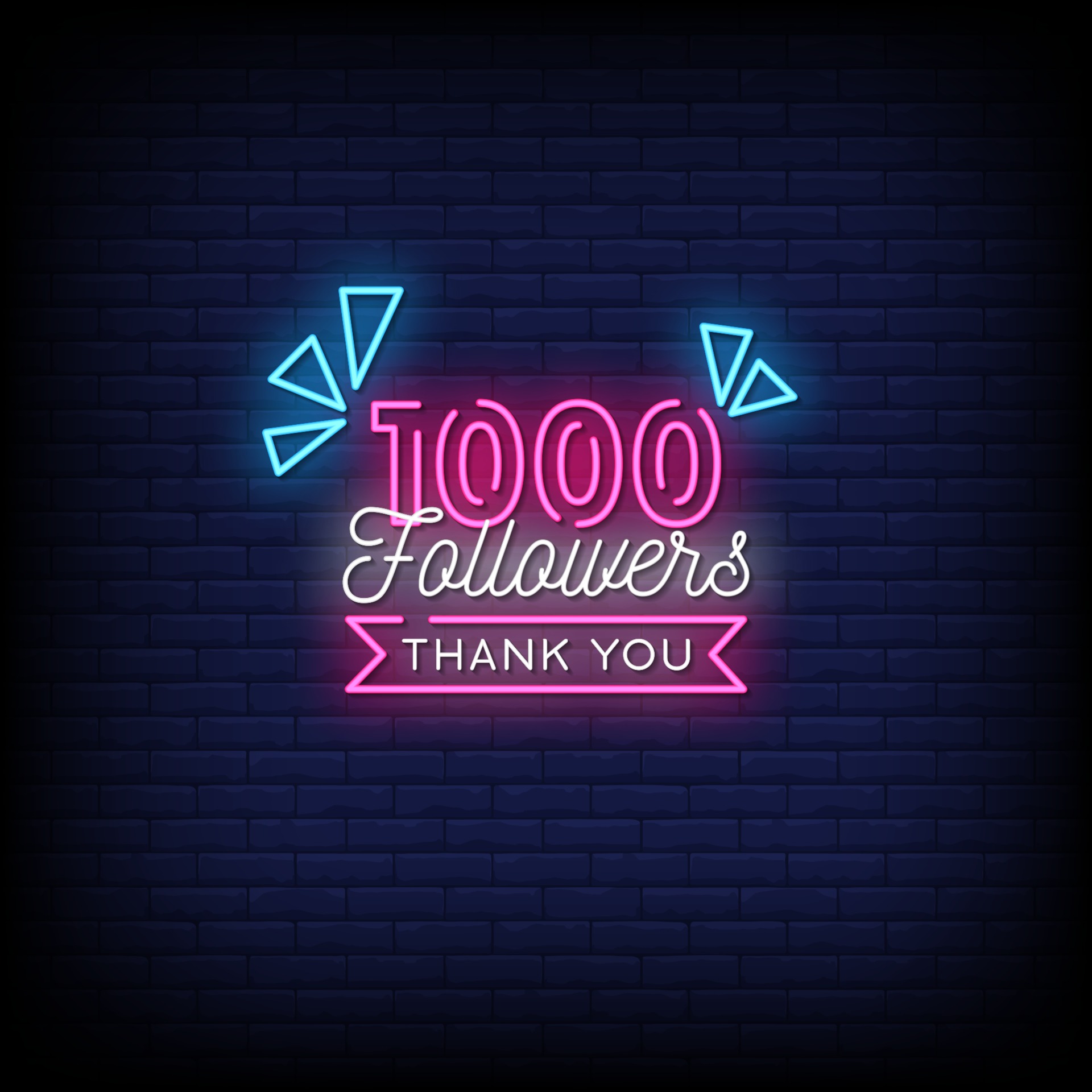 Thank You 1000 Followers Neon Signs Style Text Vector Vector Art At Vecteezy Thank You 1000 Followers Neon Signs Style Text Vector Vector Art At Vecteezy